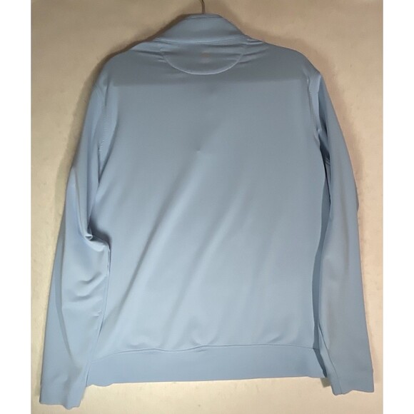 Peter Millar Men 1/4 Zip Blue Large Columbia University Crest Stretch Golf - Picture 8 of 9